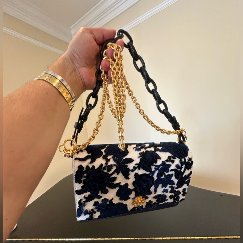 NWT Luxury Maximalist Couture Authentic Tory Burch Kira Fil Coupé Shoulder Bag - Picture 13 of 17